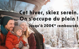 Opération Carburant remboursé cet hiver au ski