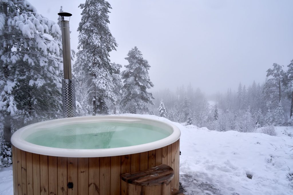 Bain chaud au ski
