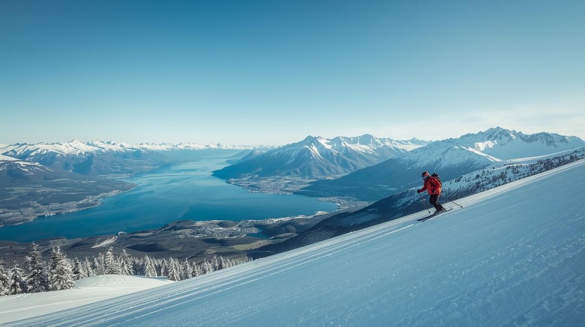 Vue imprenable sur le lac Léman et les Alpes suisses